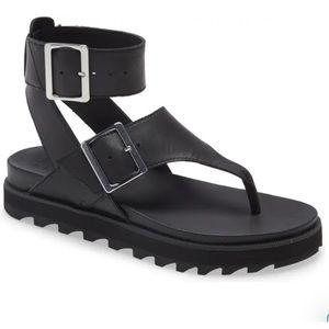 Sorel ankle t-strap sandal / flip flops
